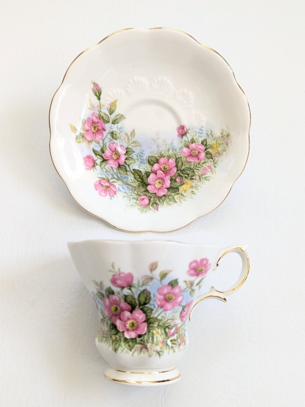 Royal Albert Sunnyside Series Petula Teacup & Saucer English Fine Bone China